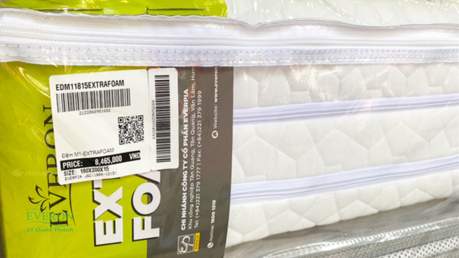 Đệm foam Everon an toàn cho sức khỏe.